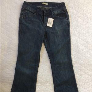 Cabi Midrise Jeans,  Embroidered Pockets Bootcut